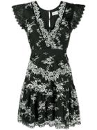 Three Floor Lace Parade Dress - Black