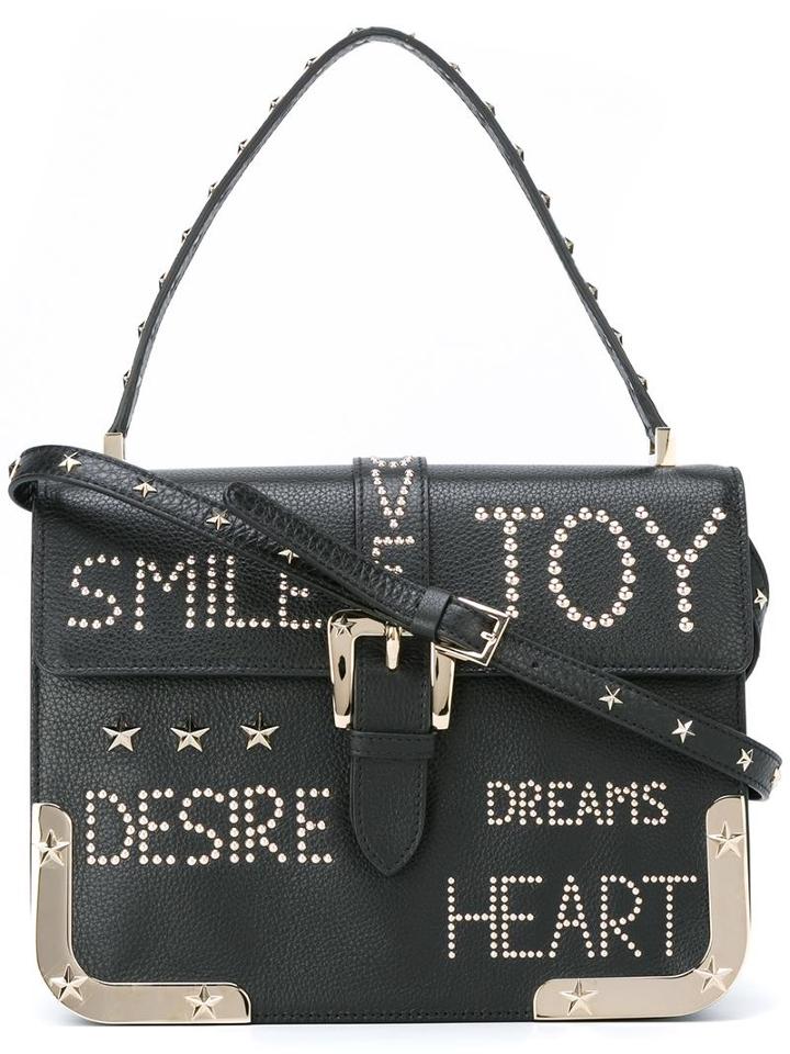 Red Valentino Studded Shoulder Bag, Women's, Black