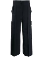 Stella Mccartney High-waisted Wide-leg Trousers - Blue