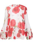 Giambattista Valli Floral Print Blouse - White