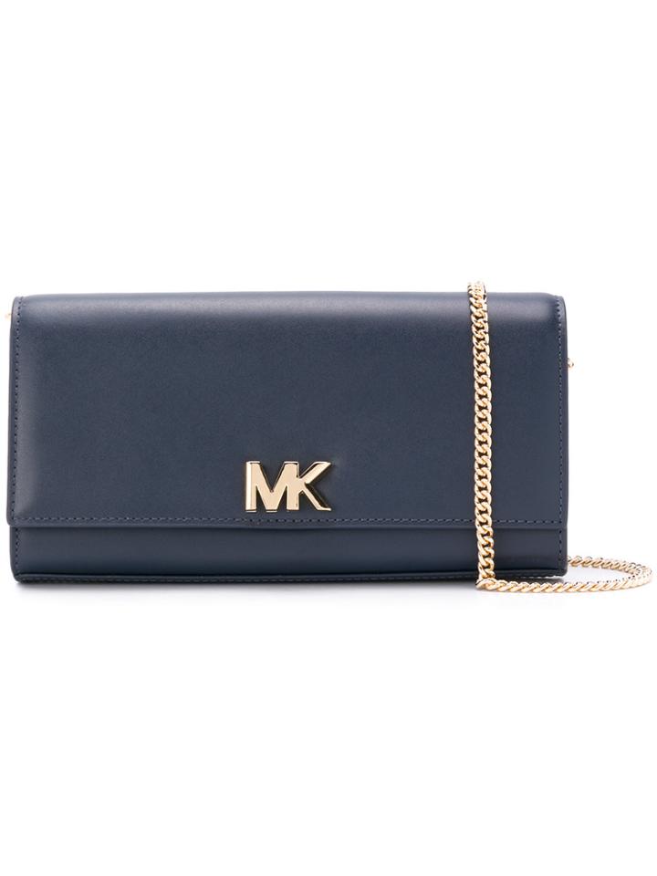 Michael Michael Kors Mott Chain Wallet - Blue