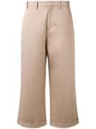 No21 Flared Cropped Trousers - Nude & Neutrals