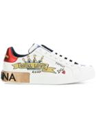 Dolce & Gabbana Printed Sneakers - White