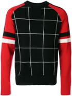 Ami Alexandre Mattiussi Tricolour Crewneck Sweater - Black