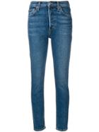 Re/done Low-rise Skinny Jeans - Blue