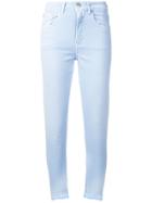 Closed Frayed Slim Fit Jeans - Blue