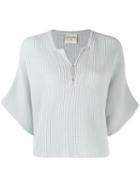 Forte Forte Short Sleeve Knitted Top - Blue