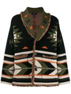 Alanui Patterned Cardi-coat - Green