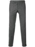 Thom Browne Seamed Elastic Stripe Skinny Wool Trouser - Grey
