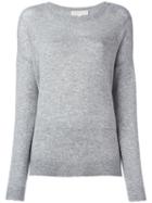 Michael Michael Kors Crew Neck Jumper, Women's, Size: Xs, Grey, Wool/cashmere
