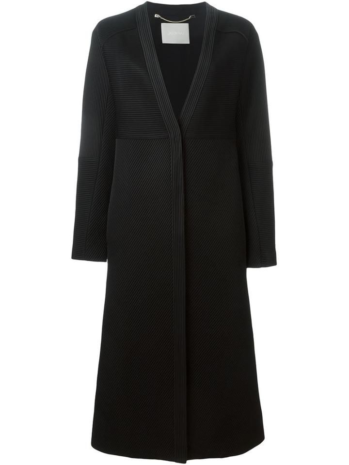 Jason Wu Striped Textured Long Coat