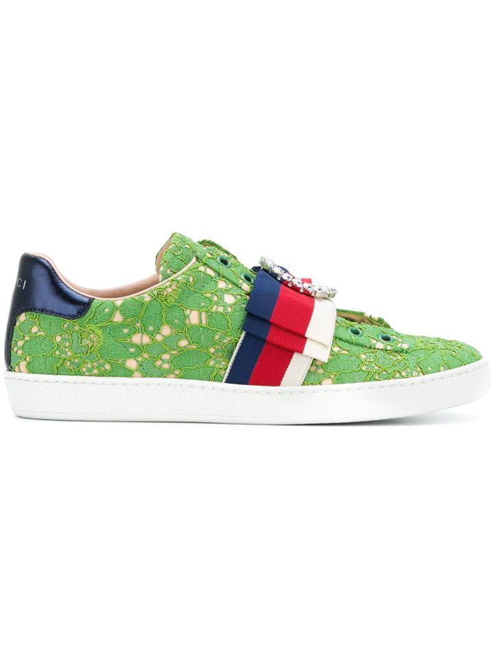 Gucci Ace Lace Sneakers - Green