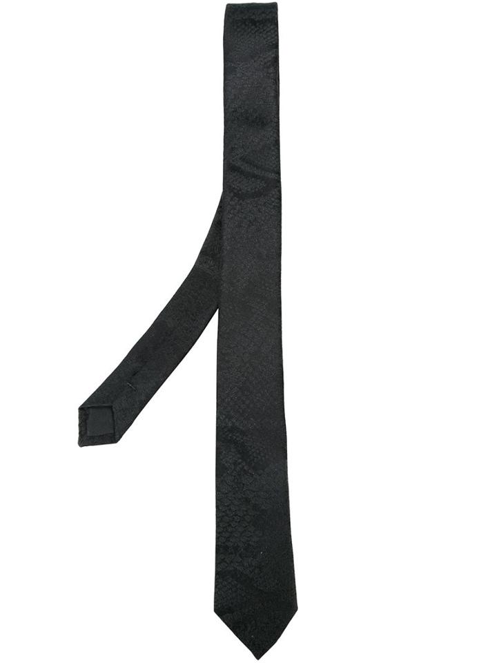 Saint Laurent Textured Skinny Tie