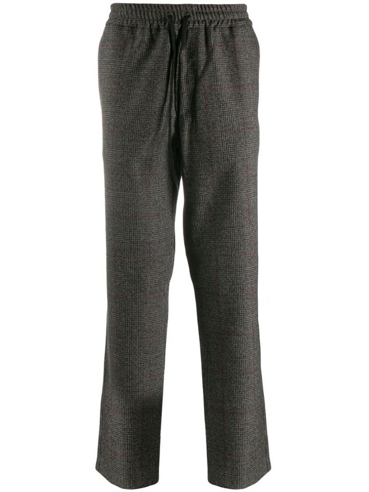 Barena Check Straight-leg Trousers - Brown