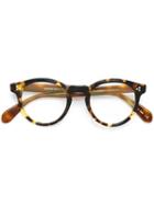 Oliver Peoples - 'feldman' Glasses - Unisex - Acetate - One Size, Brown, Acetate