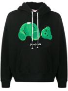 Palm Angels Teddy Bear-appliqued Hoodie - Black