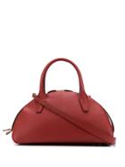 Rodo Zipped Half Circle Tote - Red