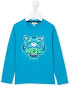 Kenzo Kids 'tiger' T-shirt, Boy's, Size: 6 Yrs, Blue