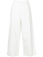 Sofie D'hoore Provence Cropped Wide Leg Trousers - White