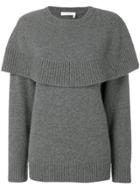 Chloé Cape Knitted Sweater - Grey