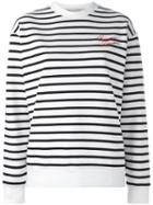 Être Cécile Striped Sweatshirt, Women's, Size: Xs, White, Cotton