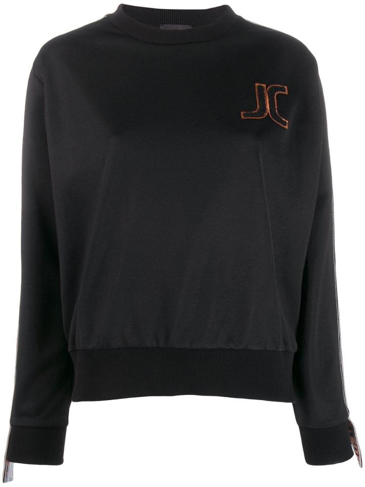 Just Cavalli Embroidered Logo Sweatshirt - Black
