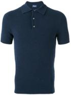 Drumohr - Polo Shirt - Men - Cotton/polyamide - 54, Blue, Cotton/polyamide