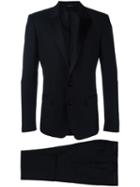 Dolce & Gabbana Formal Suit, Men's, Size: 54, Black, Virgin Wool/silk/polyester/acetate