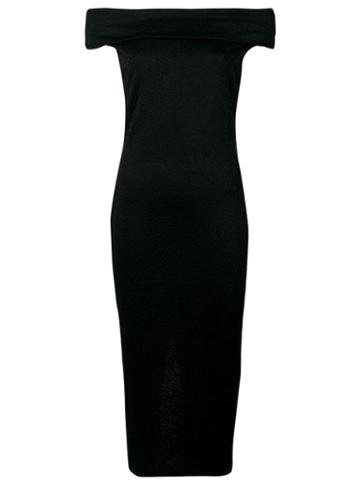Versus Pre-owned 1990's Off The Shoulder Dress - Black