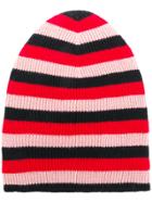 Sonia Rykiel Striped Beanie Hat - Red