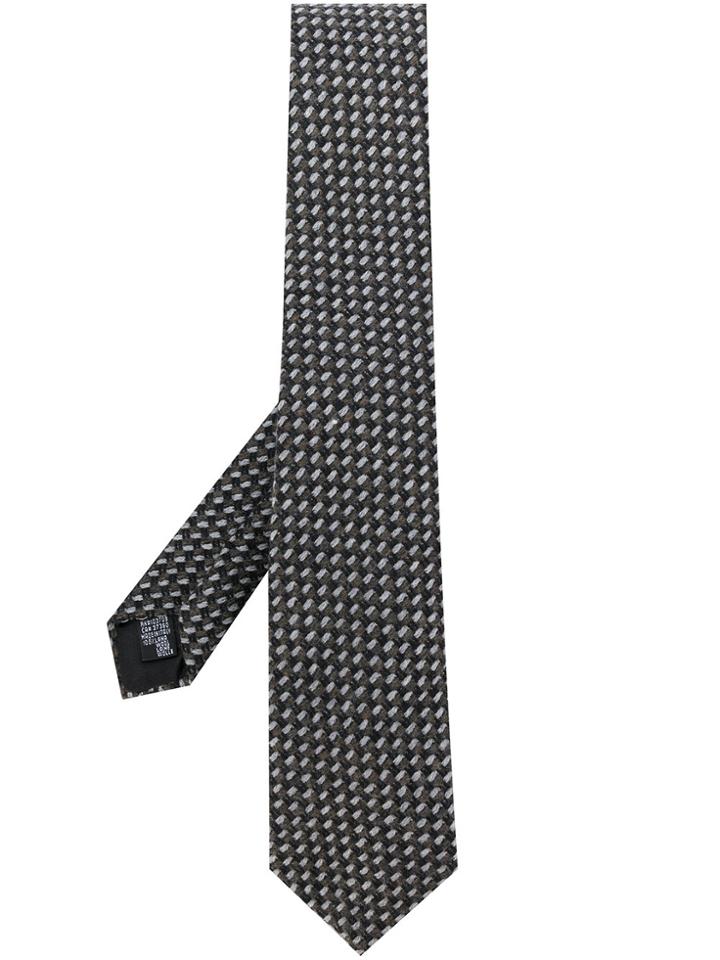 Giorgio Armani Patterned Tie - Brown