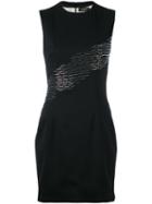 Dsquared2 - Sequin Detail Fitted Dress - Women - Virgin Wool/spandex/elastane/polyester/viscose - 44, Black, Virgin Wool/spandex/elastane/polyester/viscose