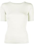 Vince Fitted Striped Top - Green