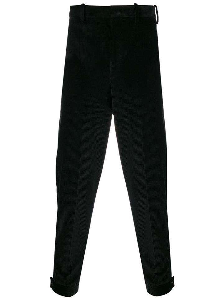 Neil Barrett Button Cuff Trousers - Black