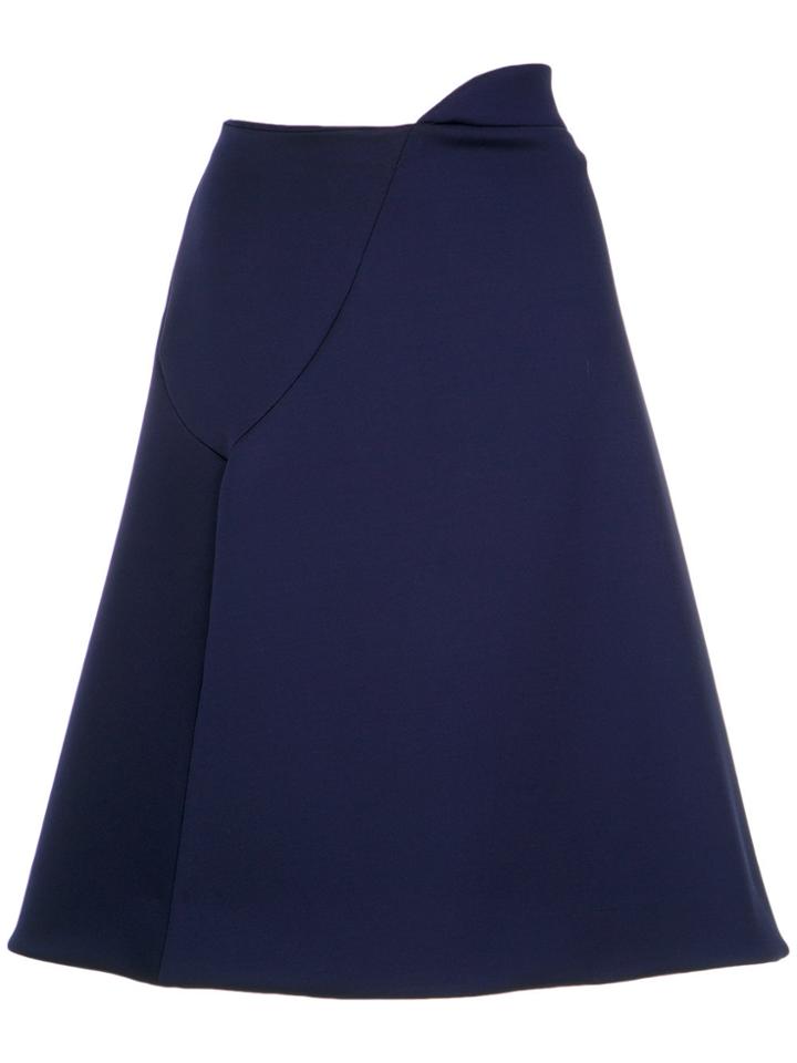 Gloria Coelho Neoprene A-line Skirt - Blue