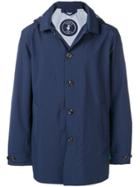 Save The Duck Button-up Rain Jacket - Blue