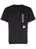 And Wander Hybrid Zip Pocket T-shirt - Black
