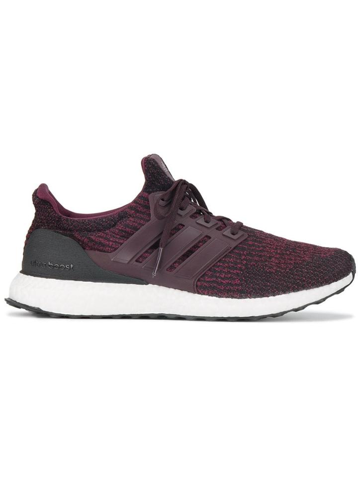 Adidas Burgundy Ultraboost Sneakers - Red