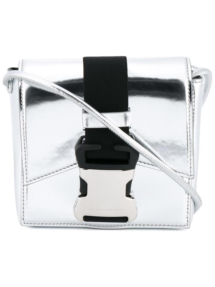 Christopher Kane Bonnie Shoulder Bag, Women's, Grey, Goat Suede