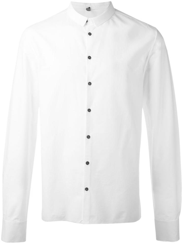 Label Under Construction Plain Shirt, Men's, Size: 54, White, Cotton