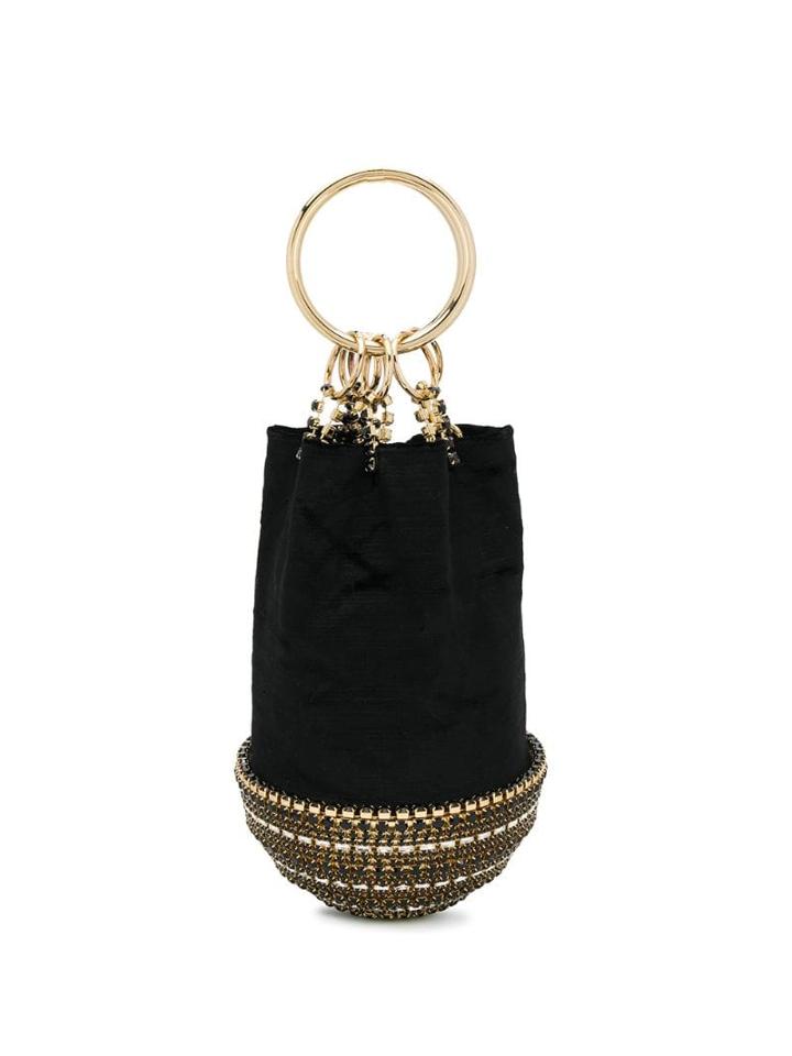 Rosantica Embellished Bucket Bag - Black