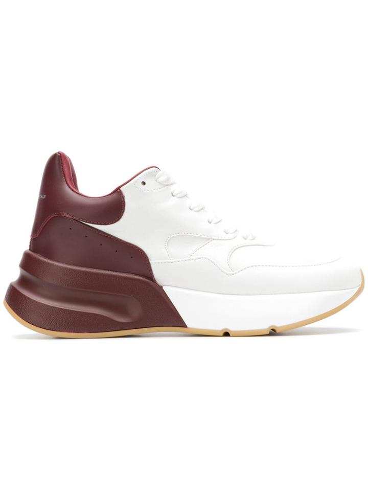 Alexander Mcqueen Two-tone Lace-up Sneakers - Purple