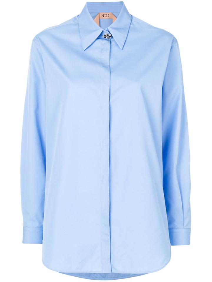 No21 Embellished Detail Shirt - Blue