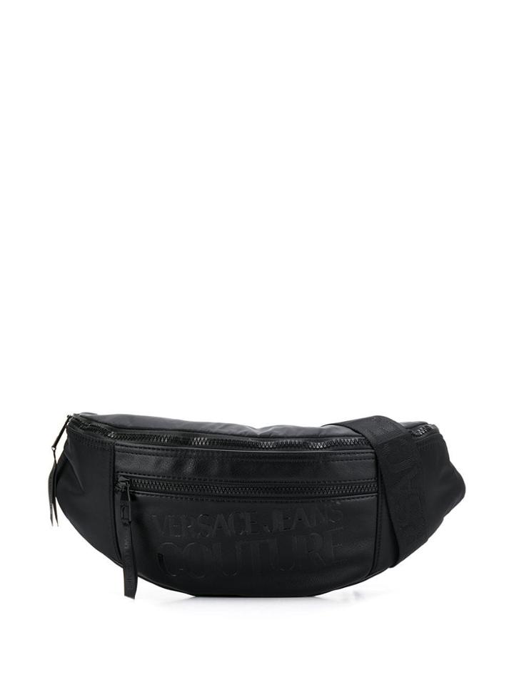 Versace Jeans Couture Logo Print Belt Bag - Black