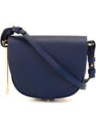 Sophie Hulme Barnsbury Shoulder Bag, Women's, Blue, Leather