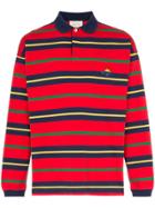 Gucci Striped Polo Shirt - Red