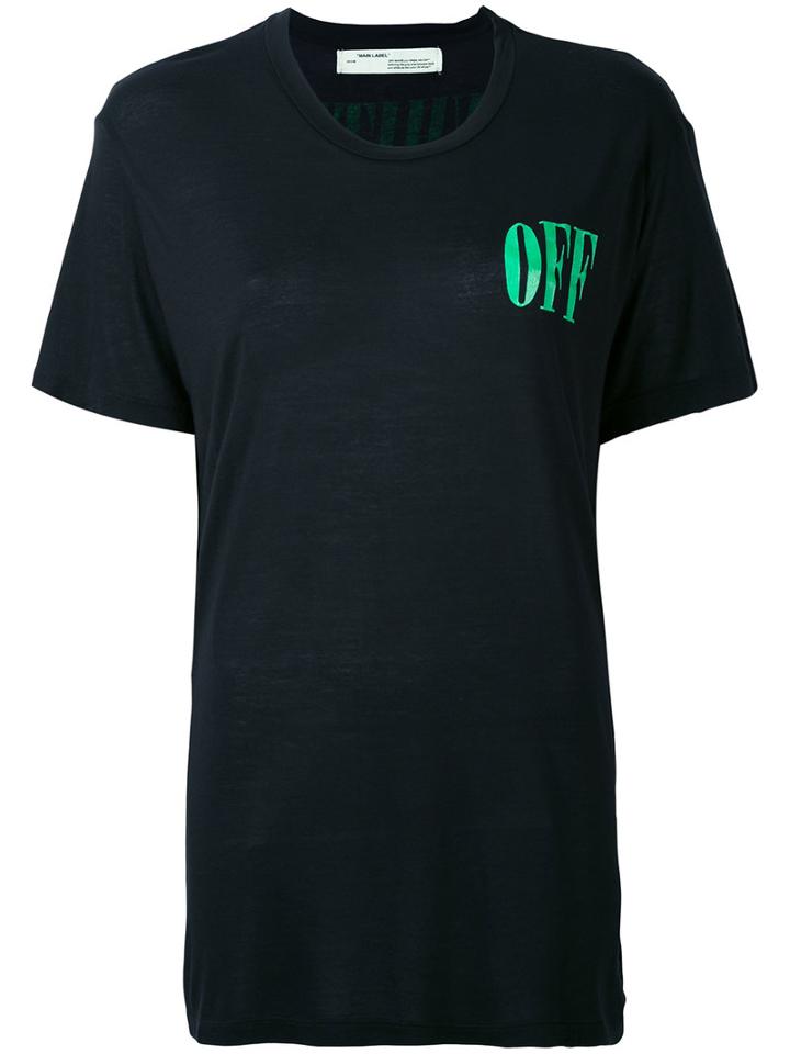 Off-white - Oversized T-shirt - Women - Micromodal - Xs, Black, Micromodal