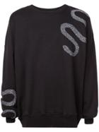 Amiri Snake Jersey Sweater - Black
