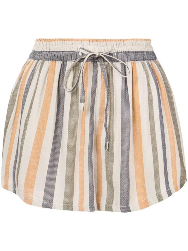 Onia Striped Aleen Shorts - Neutrals