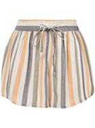 Onia Striped Aleen Shorts - Neutrals